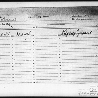 Dokumentacja KL Buchenwald - karta osobowa, s. 2